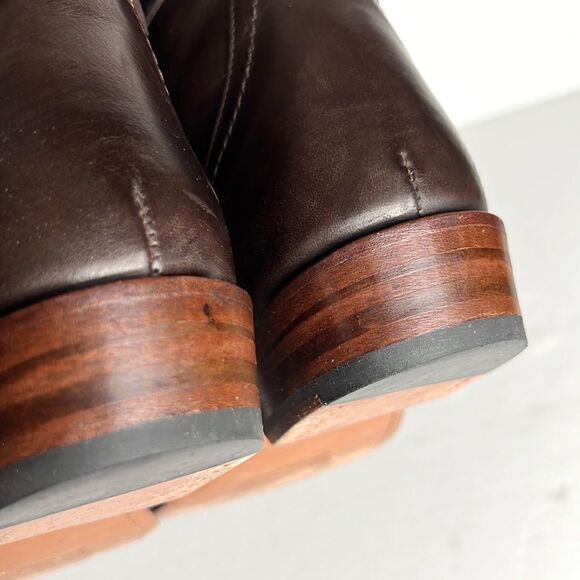 FRYE Dorado Riding Dark Brown Leather Boots - Picture 12 of 14